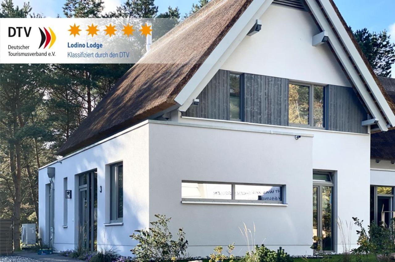 Ferienhaus Lodino Lodge Mit Sauna Und Kamin Loddin Dış mekan fotoğraf